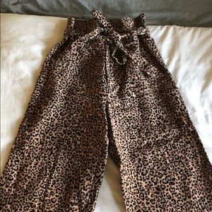 Reformation Cheetah Print Cropped Pant Size 0P